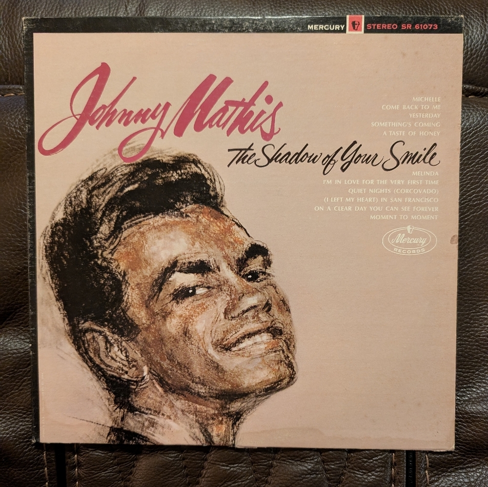 Johnny Mathis "The Shadow of Your Smile" Vintage Vinyl Record